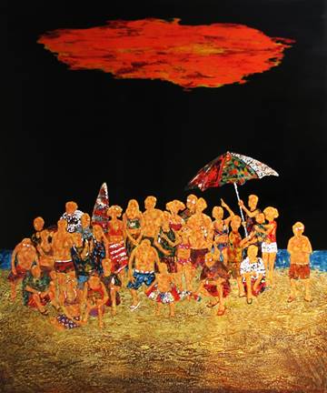 说明: D:\DDD\U盘资料\作品\漆画\2011,,《平凡之光》(120cm×100cm)2011年,.JPG